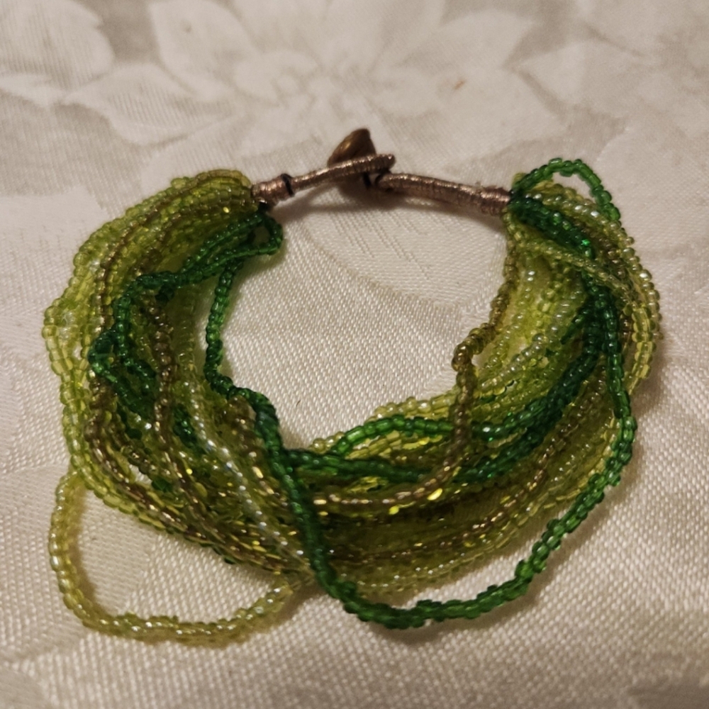 Green Bead Bracelet